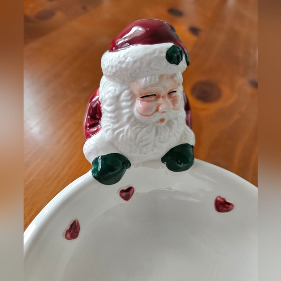 NWOT Christmas Snowman Santa Bowl Cracker Set - Picture 9 of 16
